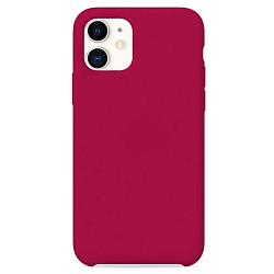 Задняя накладка MOBIS для iPhone 11 Leather Case (Вишневая)