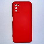 Задняя накладка AKSS для Samsung Galaxy A03S 4G, красный
