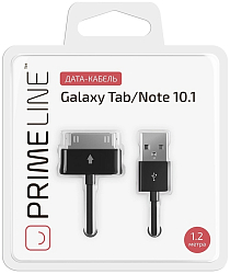 Кабель USB <--> Samsung Galaxy Tab/Note 10.1  1.2м PRIME LINE чёрный