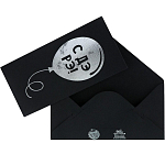 Конверт для денег «Шарик», на черном крафте, тиснение,16.5×8 см 4941123