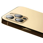 Противоударное стекло на камеру для iPhone 11 золотистый