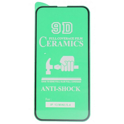 Противоударное стекло CERAMIC для iPhone 13 Mini матовое (тех. пак)