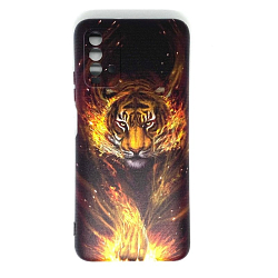 Задняя накладка GRESSO. Коллекция Тигр 1 для Xiaomi Redmi 9T черный