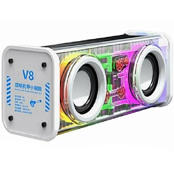 Колонка портативная V8 белая