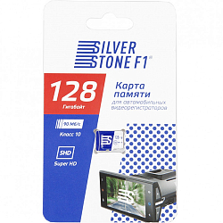 Micro SD 128Gb SilverStone F1 Class 10, U3, 90/60 Mb/s без адаптера