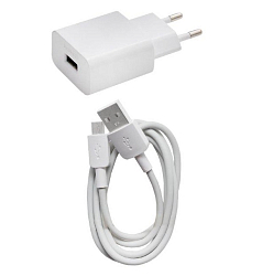 Сетевое ЗУ 1USB HUAWEI microUSB белый