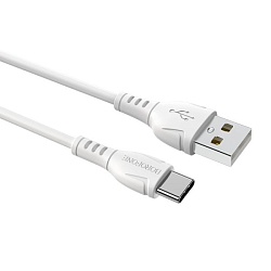Кабель USB <--> Type-C  1.0м BOROFONE BX51 белый