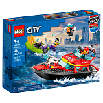 Конструктор LEGO City 60373 Пожарно-спасательный катер