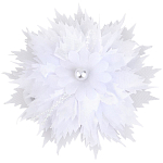 Бант для волос на резинке школьный, белый, 11 см, Принцессы 10048215