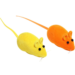 Мышь бархатная, 6 см, микс