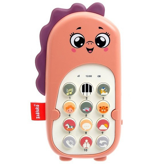 Музыкальный телефон «Маленький дракончик», звук, цвет розовый