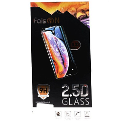 Противоударное стекло 2.5D FAISON для HUAWEI P Smart (2019)/P10 Lite черное, полный клей