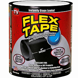 Лента гидроизоляционная FLEX TAPE для ремонта труб 10см*1,5м black (Китай)