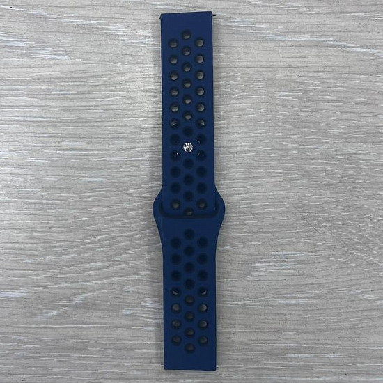 Универсальный силиконовый ремешок NIKE 20-22mm, тёмно-синий