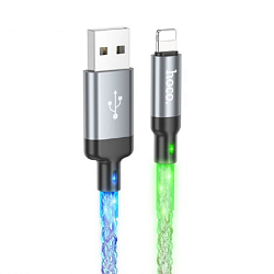 Кабель USB <--> Lightning 1.0м HOCO U112 Shine серый