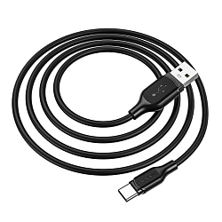 Кабель USB <--> Type-C  1.0м BOROFONE BX42 Encore, чёрный