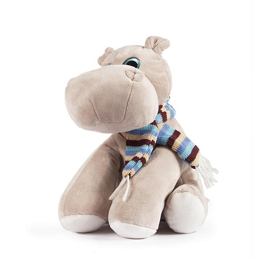 Мягкая игрушка BEBELOT Бегемошка в шарфе (24см)