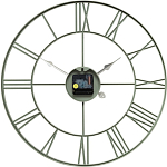 Часы настенные РУБИН "Классика" круг d=45,5см, открытая стрелка, корпус оливковый (4848-005)