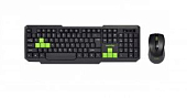 Клавиатура+мышь БП SMARTBUY ONE 230346AG-KN черно-зеленый (Уценка)