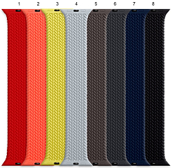 Силиконовый ремешок ISA для Apple Watch 38/40 (size 4 - 143 ) плетенный