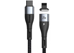 Кабель Lightning <--> Type-C  2.0м BASEUS CATLXC-A01 Zinc Magnetic, чёрный