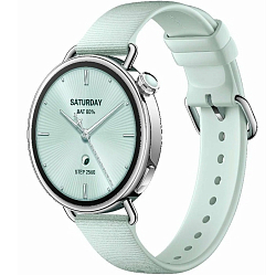 Смарт-часы Xiaomi Watch S4 Mint Green, 41mm Fluororubber Strap