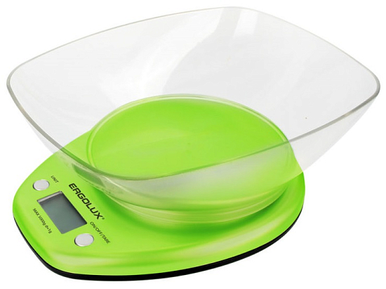 Весы кухонные ERGOLUX ELX-SK04-C16 салатовые