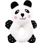 Игрушка пищащая Мягкая для собак пончик с животными «Панда», 17 см