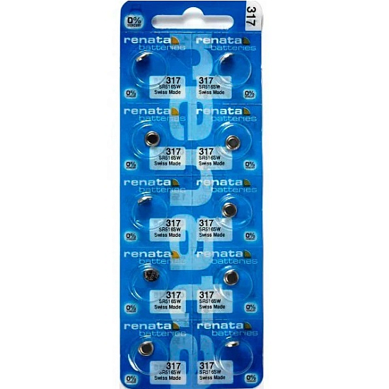 Элемент питания RENATA R317 (SR516SW) BOX-10