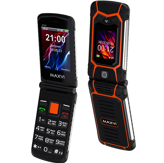 Телефон MAXVI E10ds orange