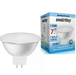 Лампа светодиодная SMARTBUY MR16 7W/4000K/GU5.3 рефлекторная нейтральный свет