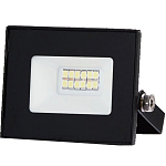 Прожектор светодиодный KRONUS 10W/6500K IP65 220V холодный свет черный корпус (1/100)