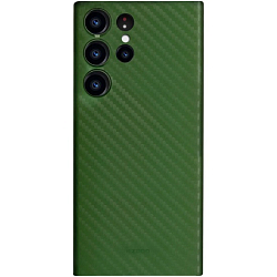Задняя накладка K-Doo KEVLAR для SAMSUNG Galaxy S23 Ultra, под карбон, зелёный