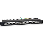 Патч-панель 19" Hyperline WRLine WR-PL-24-C5E-SH-D 1U 24xRJ45 кат.5e FTP