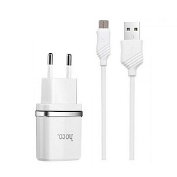 Сетевое ЗУ 1A 1USB HOCO C11 microUSB белый