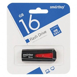 USB 16Gb Smart Buy  Iron чёрный/красный USB 3.0
