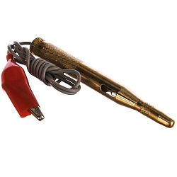 Автотестер универсальный для диагностики электрооборудования автомобилей от 6 до 24 В, шило+зажим, металлический REXANT 16-0103