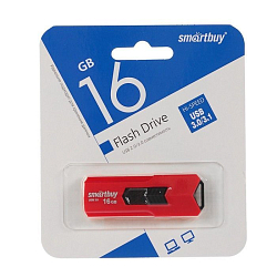 USB 16Gb Smart Buy Stream красный USB 3.0