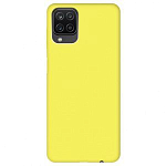 Задняя накладка SILICONE COVER Soft Mate для Samsung Galaxy A12 жёлтый