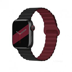 Силиконовый ремешок HOCO WA22 для APPLE Watch 38/40/41mm, чёрный, красный