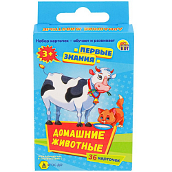 Игра настольная  "Первые знания". Домашние животные ИН-2092 9540381