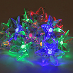 Гирлянда "Нить - с насадками" 3 м, «Цветы», свечение мультиколор, ЭРА, IP20