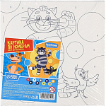 Картина по номерам, 17х17 см, "Простоквашино", Союзмультфильм 10215341