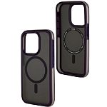 Задняя накладка HOCO AS5 Anti-fall Flexible Airbag Magnetic Case для iPhone 15 Pro Max purple
