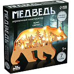 Деревянный конструктор «Медведь», размер 12х23 см, гирлянда 10651356