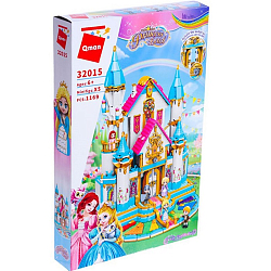 Конструктор Qman Принцессы «Королевский замок», 5 минифигур и 1169 деталей