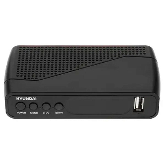 Ресивер DVB-T2 HYUNDAI H-DVB500 черный