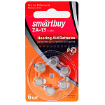 Элемент питания SMARTBUY ZA13 BL-6 (60/3000) (SBZA-A13-6B)