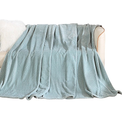 Плед 150*205 велсофт "Коса" ЭлитаЛюкс, бирюза