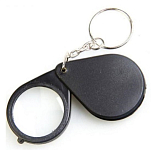 Лупа брелок 80824, увеличение 6х, диаметр линзы 30 мм   5666366